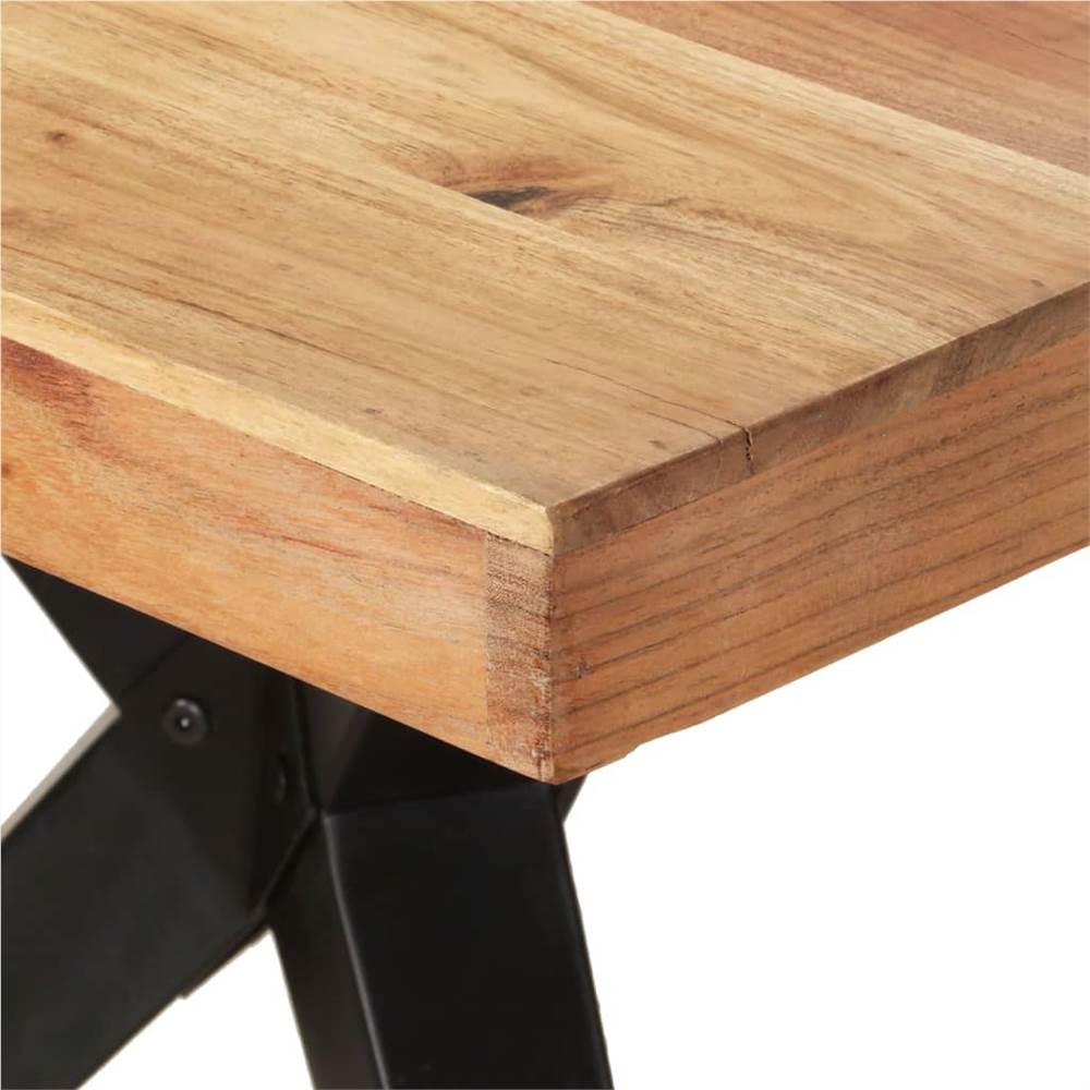 Dining Table 200x90x76 cm Solid Acacia Wood