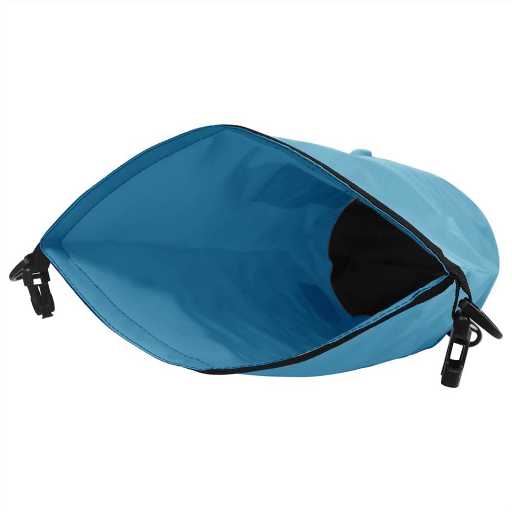 Dry Bag with Zipper Blue 15 L PVC