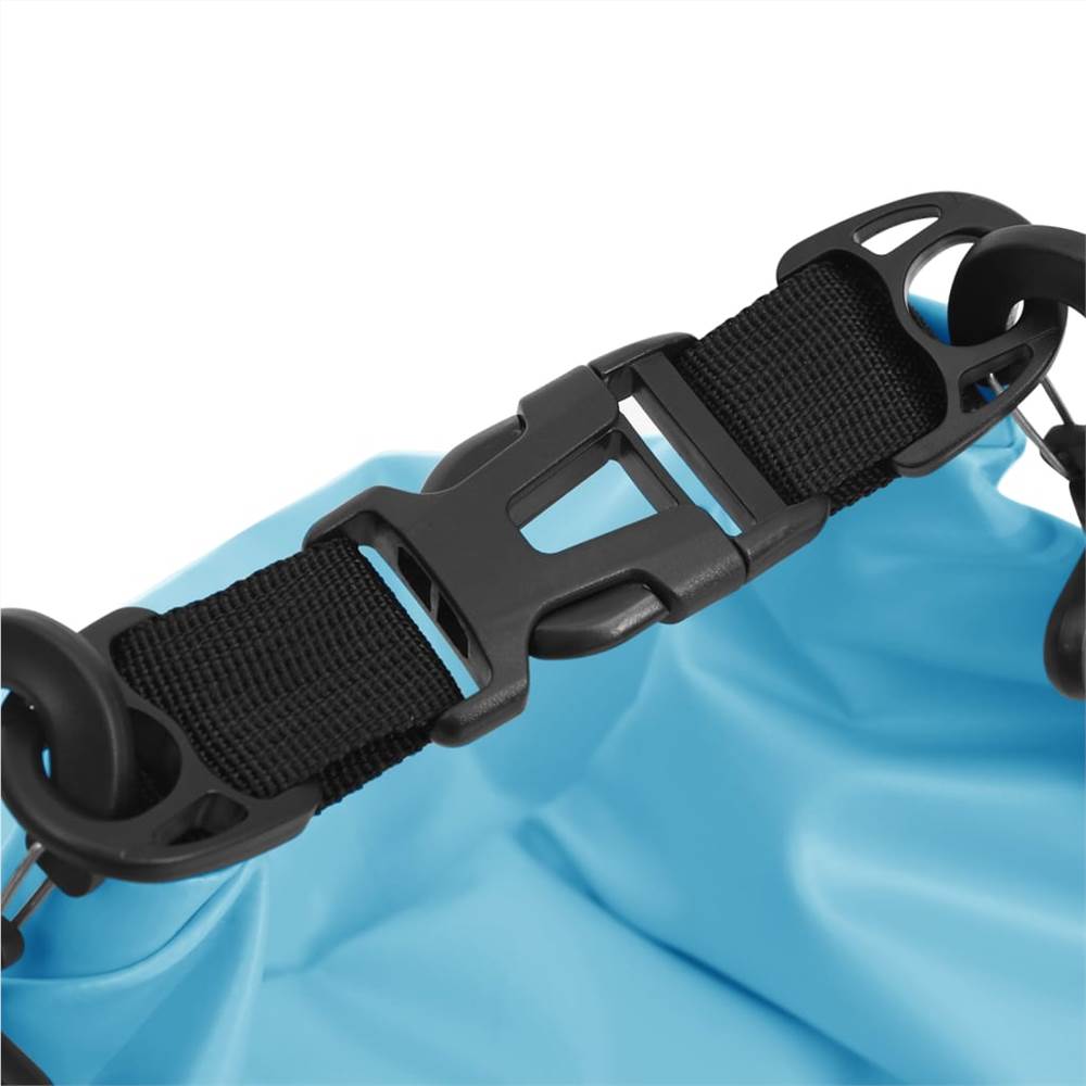 Dry Bag with Zipper Blue 15 L PVC