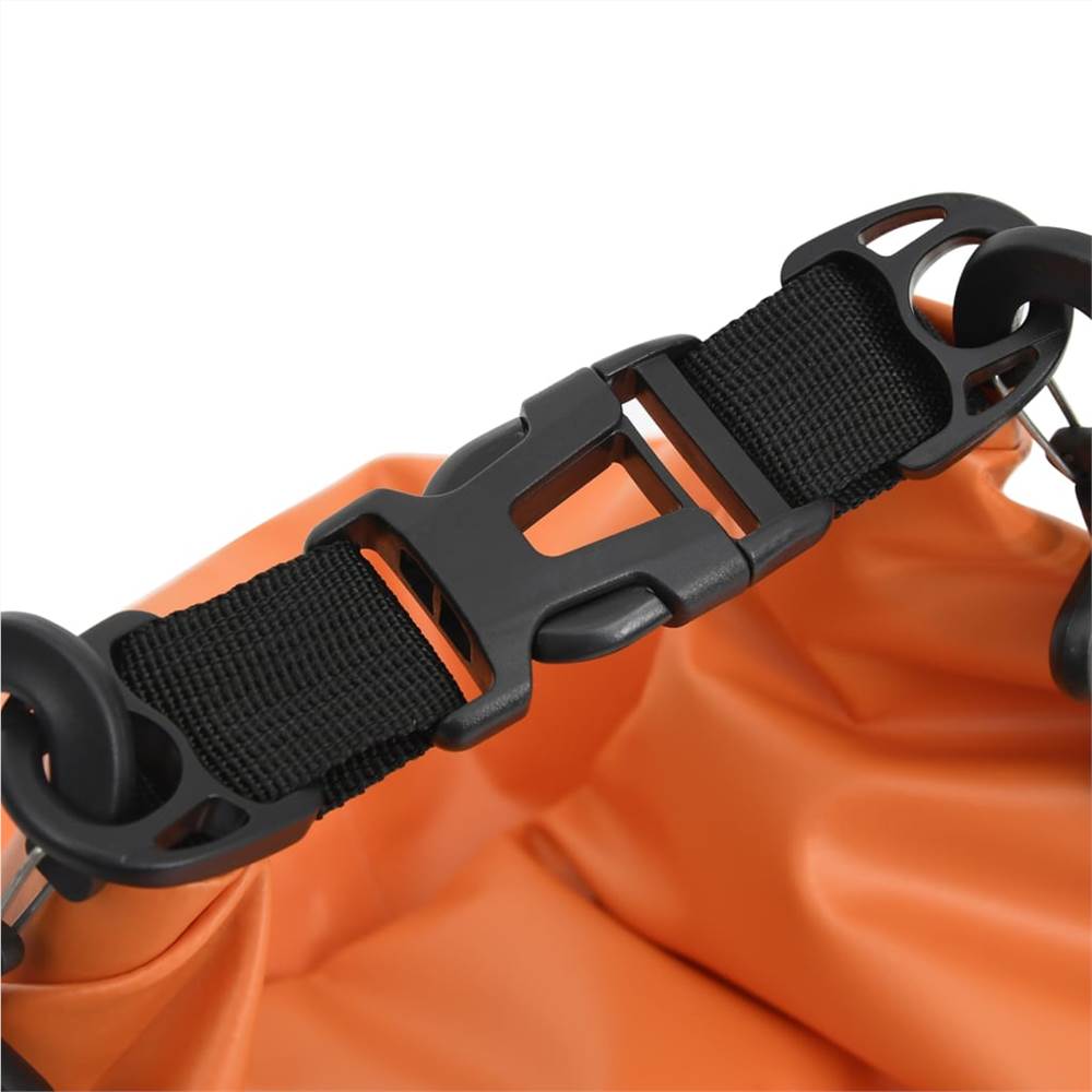 Dry Bag with Zipper Orange 15 L PVC