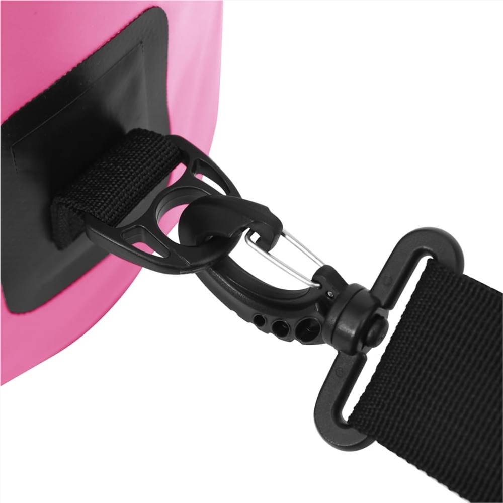 Dry Bag with Zipper Pink 15 L PVC