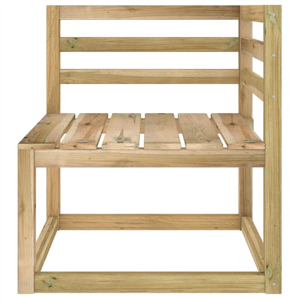 Garden Pallet Corner Sofa Green Impregnated Pinewood
