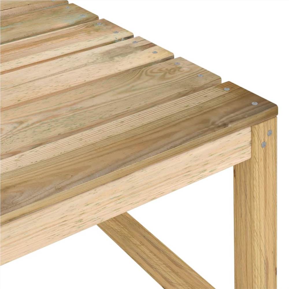 Garden Pallet Tables 2 pcs 60x60x36.5 cm Impregnated Pinewood