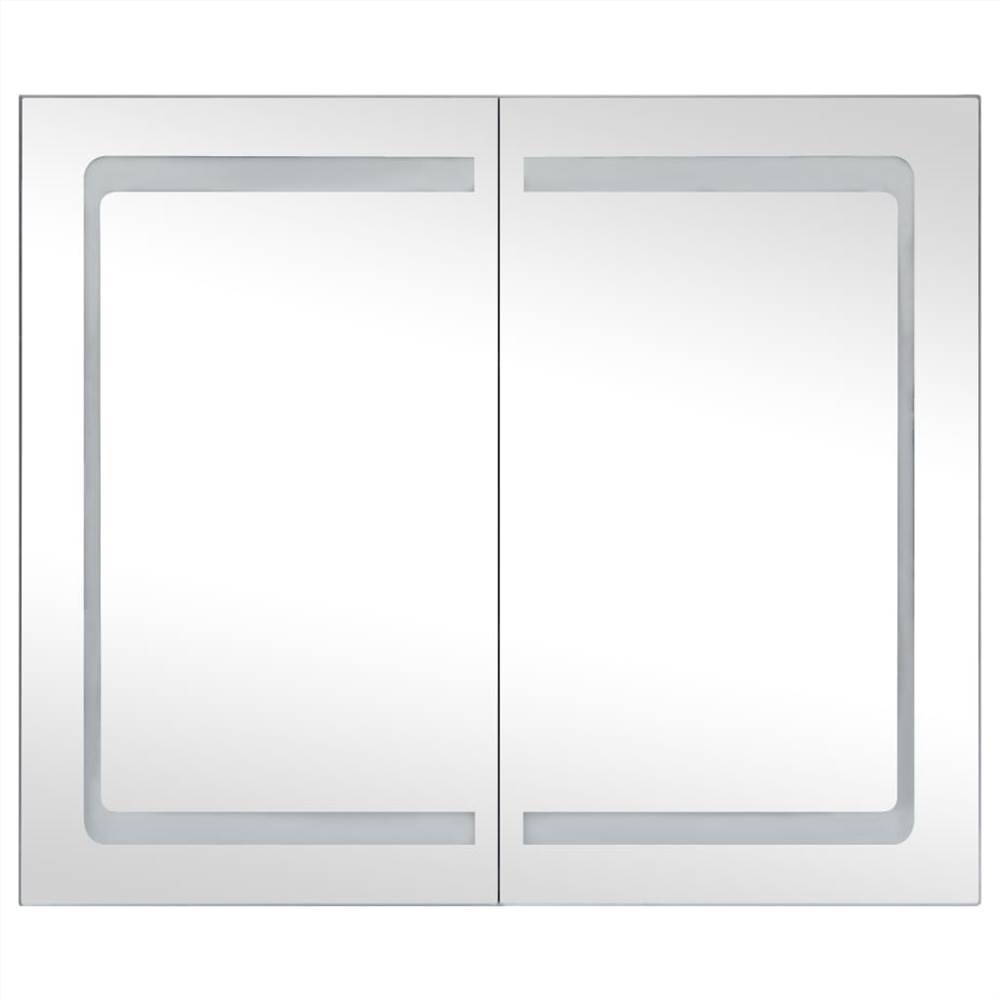 LED Bathroom Mirror Cabinet 80x12.2x68 cm