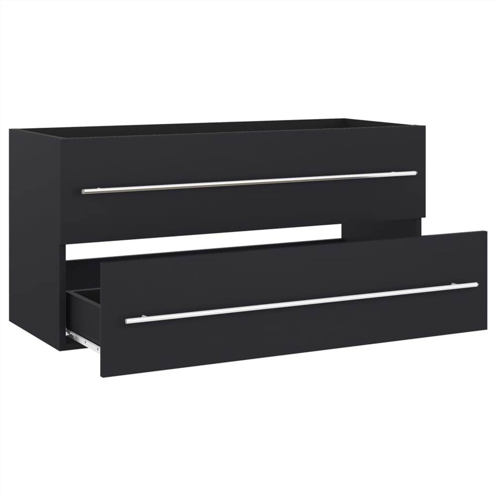 Sink Cabinet Grey 100x38.5x48 cm Chipboard