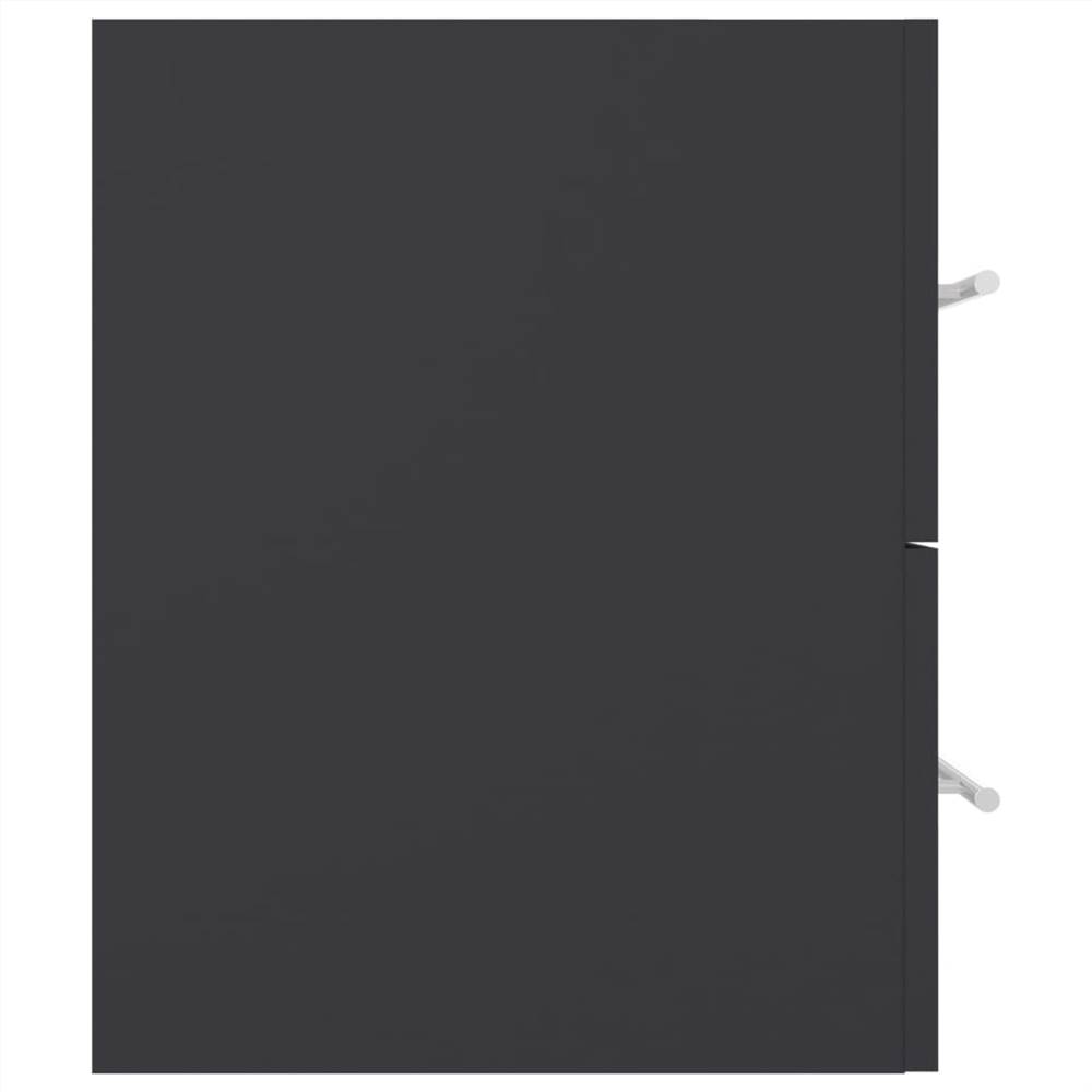 Sink Cabinet Grey 100x38.5x48 cm Chipboard