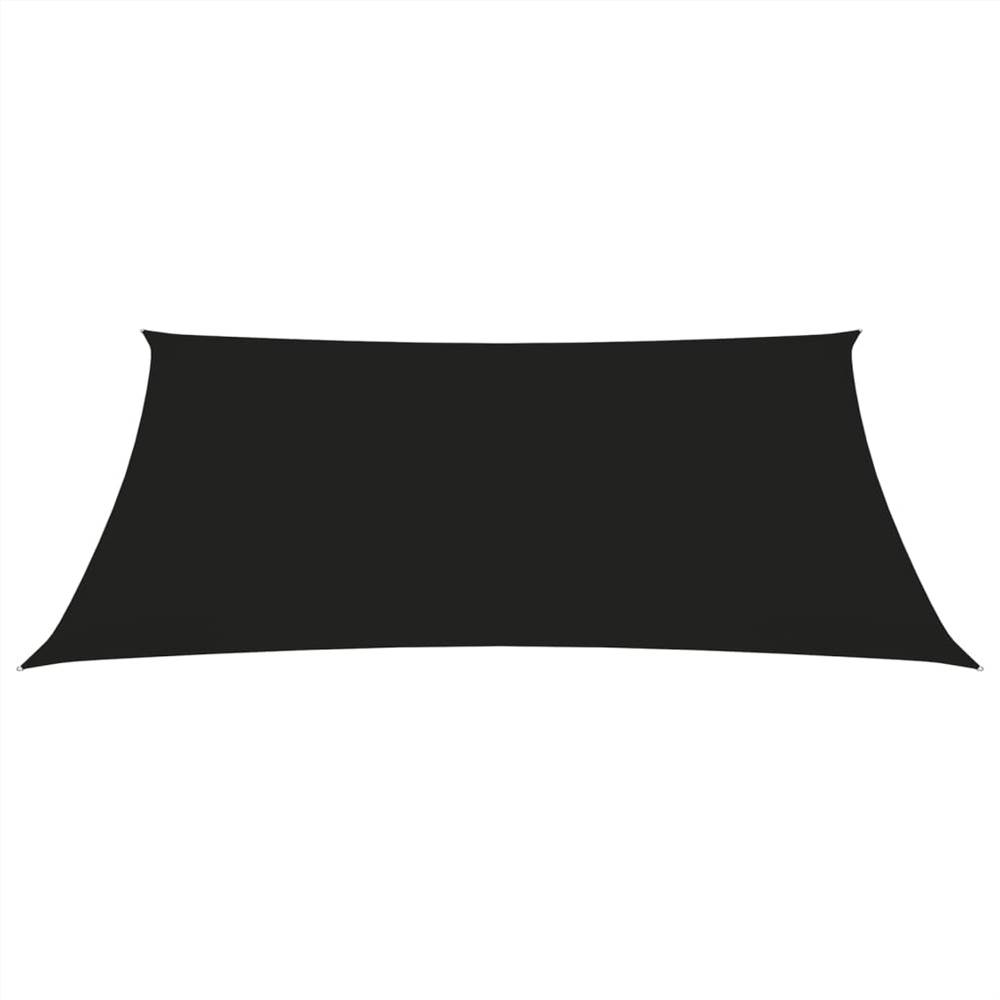 Sunshade Sail Oxford Fabric Trapezium 3/4x2 m Black