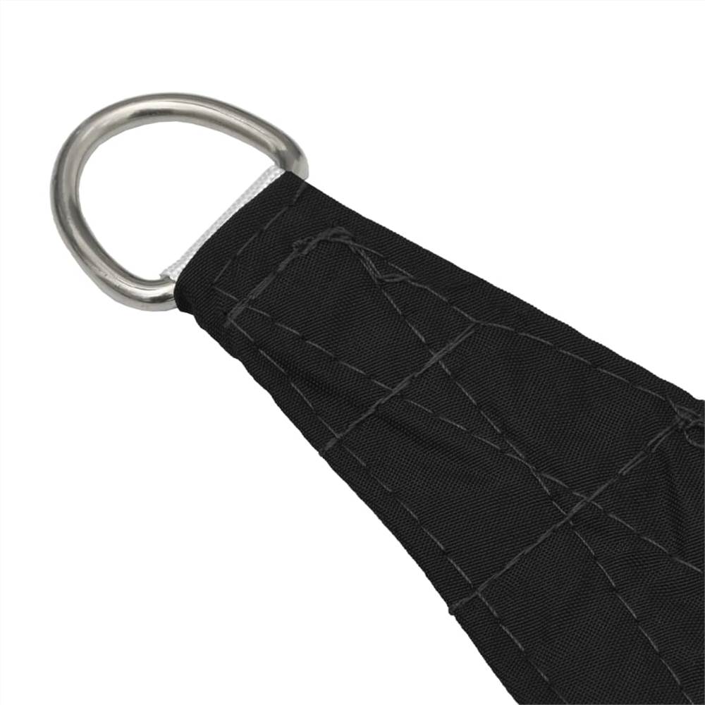 Sunshade Sail Oxford Fabric Trapezium 3/4x2 m Black