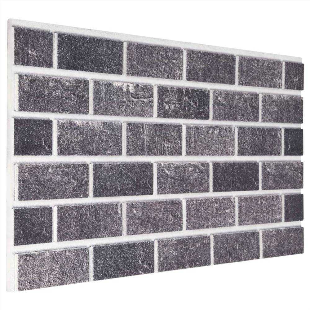3D Wall Panels with Black & Grey Brick Design 10 pcs EPS