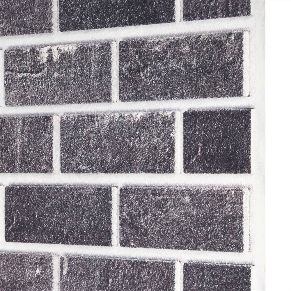 3D Wall Panels with Black & Grey Brick Design 10 pcs EPS