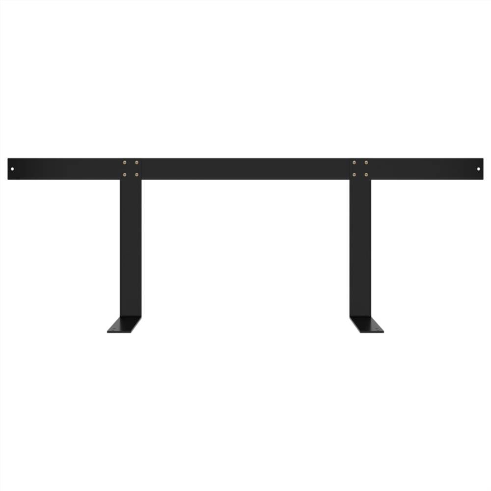 Backrest for Pallet Sofa Black 110 cm Iron