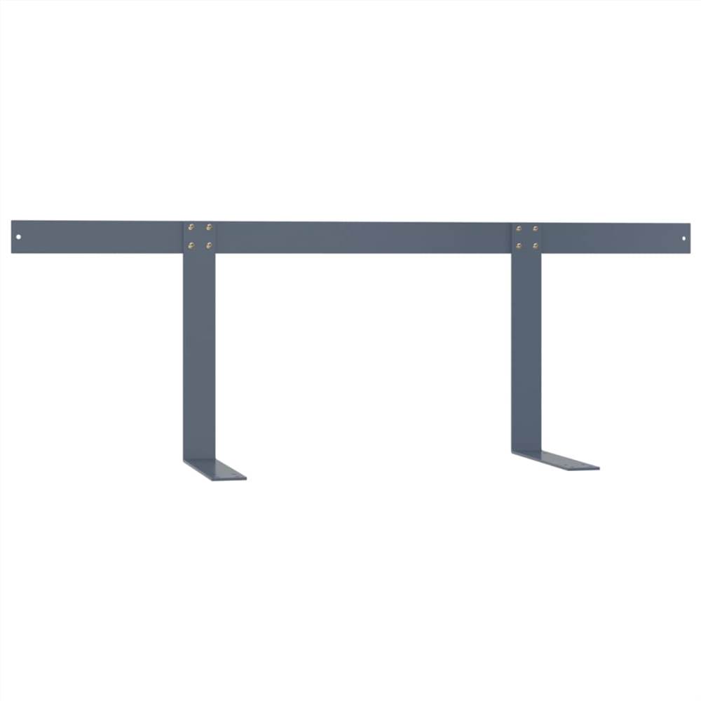 Backrest for Pallet Sofa Light Grey 110 cm Iron