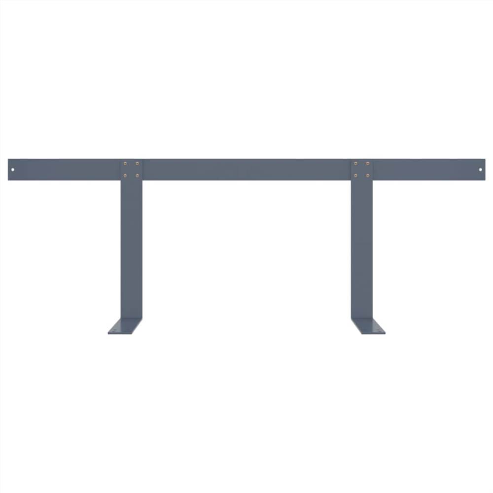 Backrest for Pallet Sofa Light Grey 110 cm Iron
