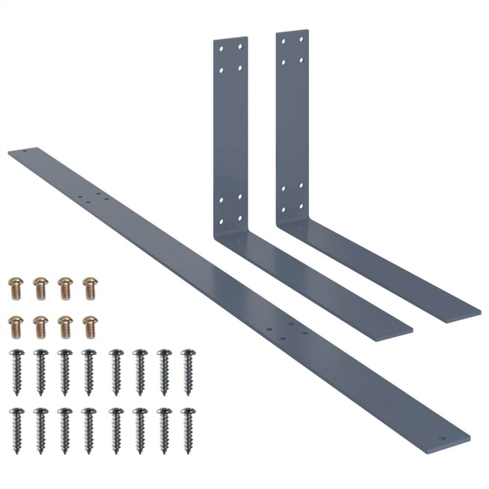 Backrest for Pallet Sofa Light Grey 110 cm Iron