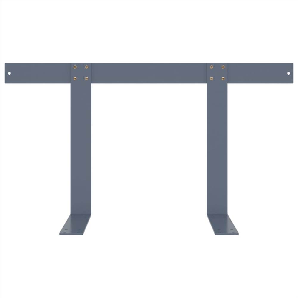 Backrest for Pallet Sofa Light Grey 70 cm Iron