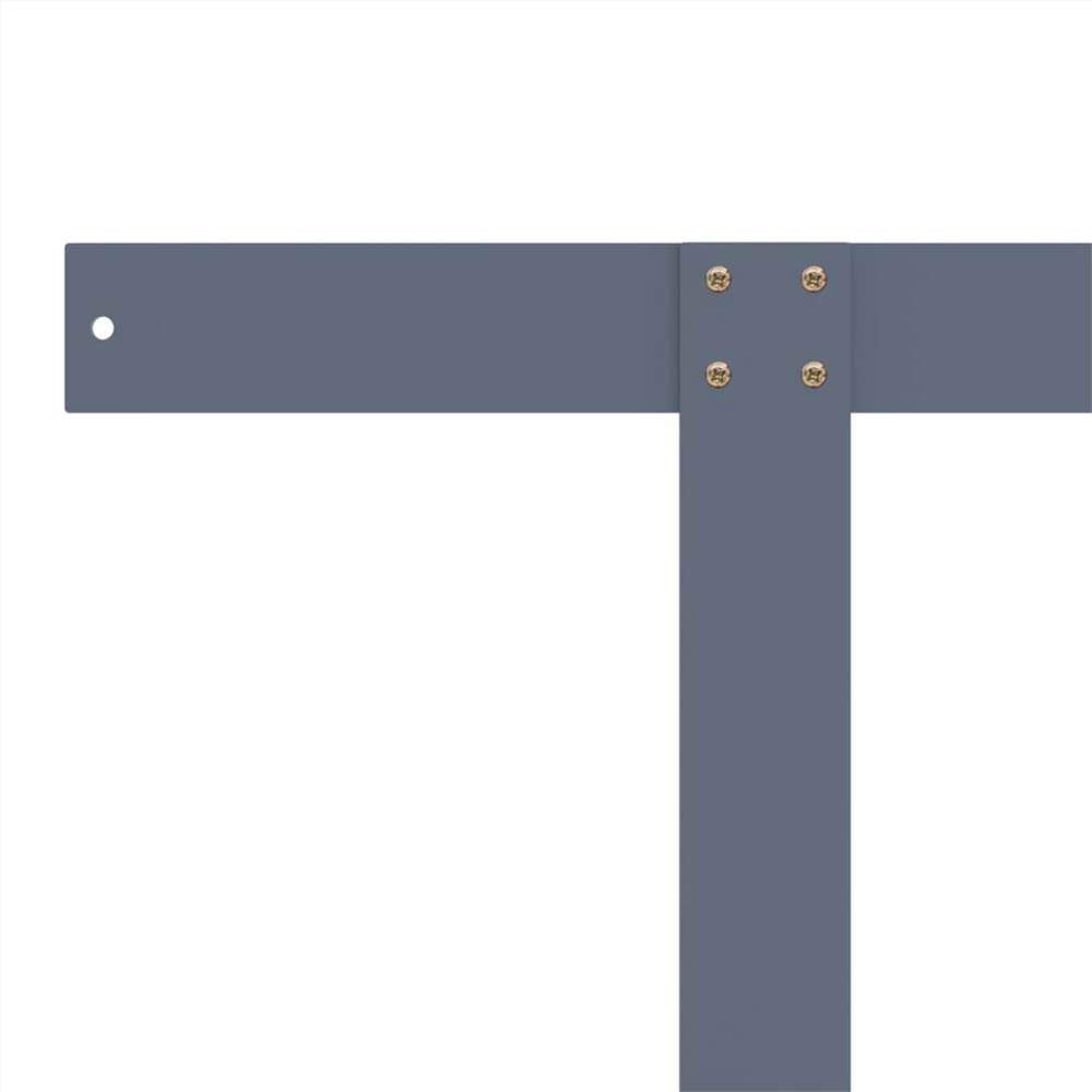 Backrest for Pallet Sofa Light Grey 70 cm Iron