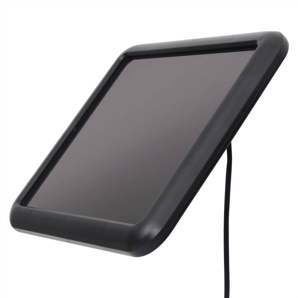 Garden Solar Powered LED Spotlight with Sensor Black