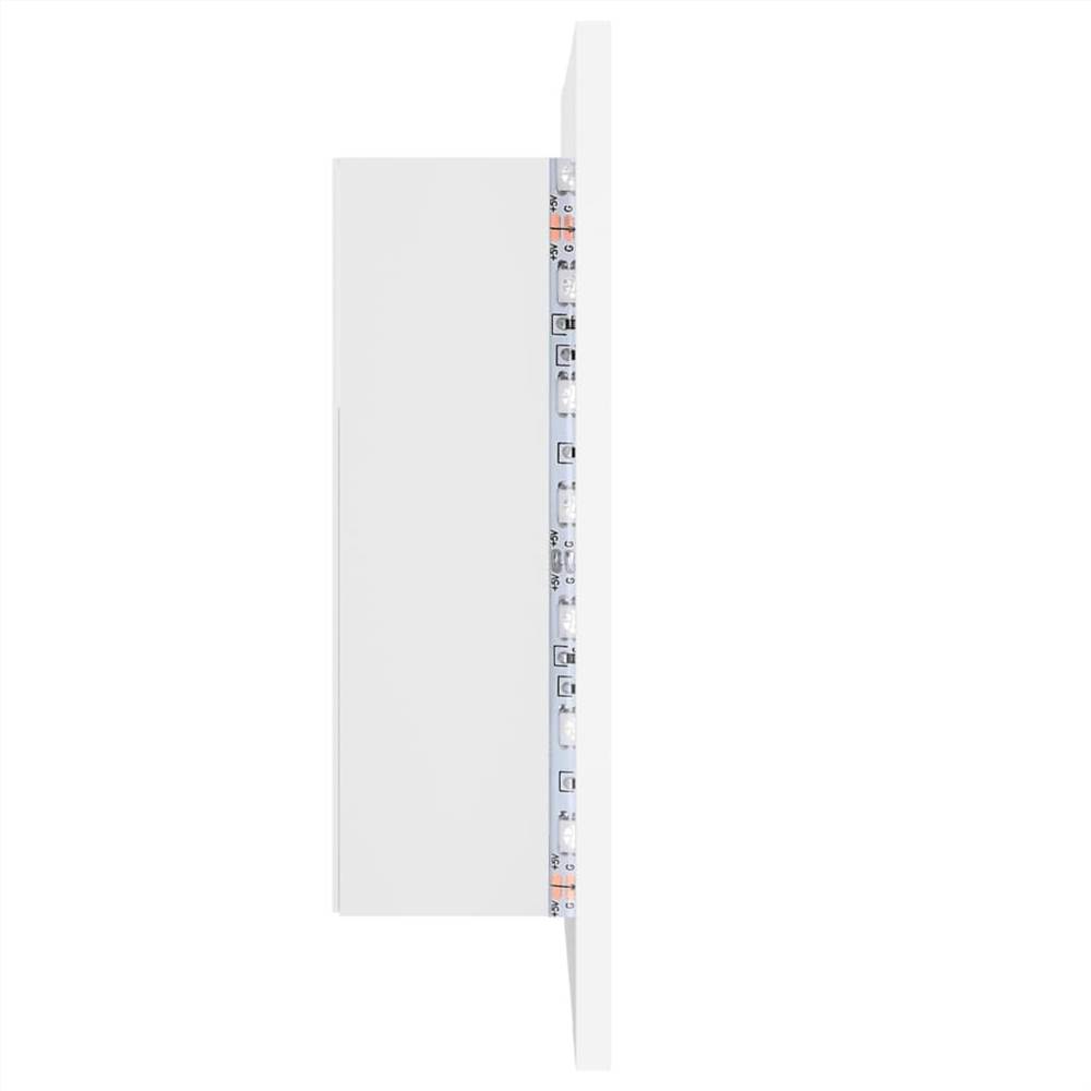 LED Bathroom Mirror Cabinet White 40x12x45 cm