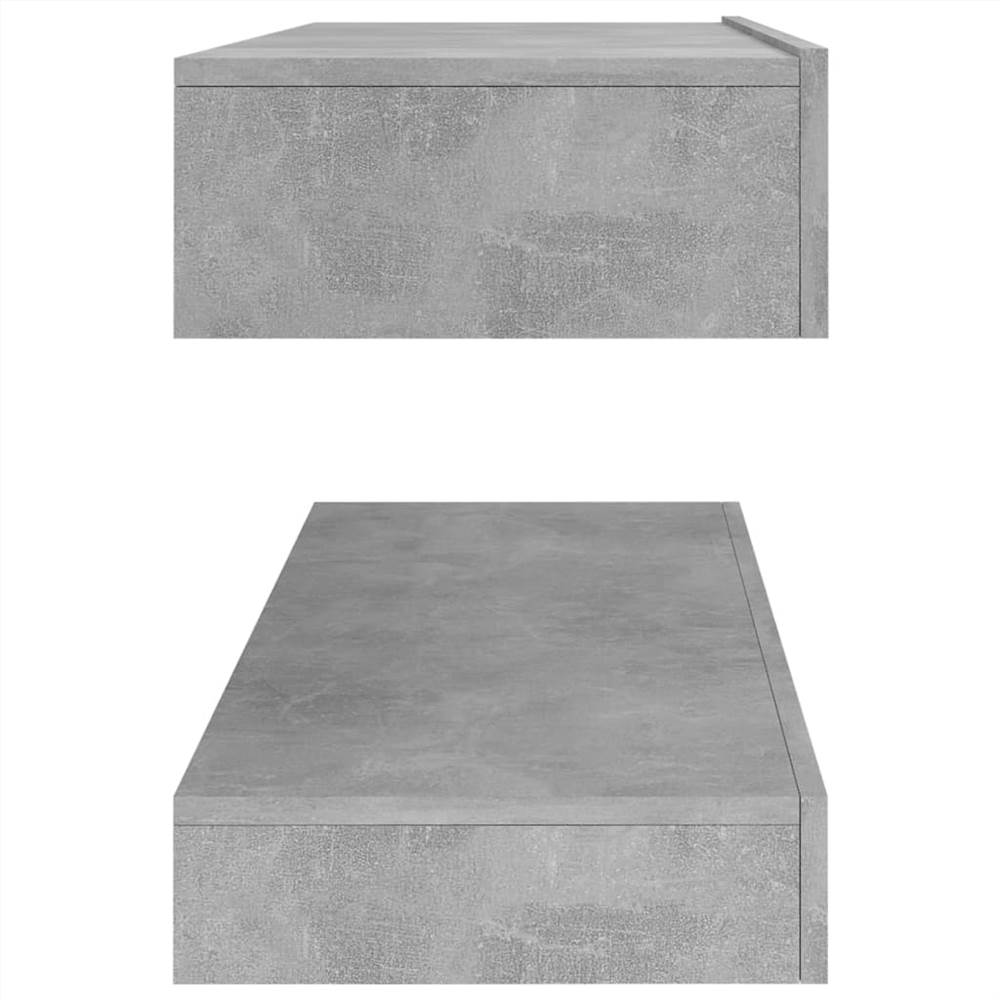 TV Cabinet with LED Lights Concrete Grey 120x35 cm