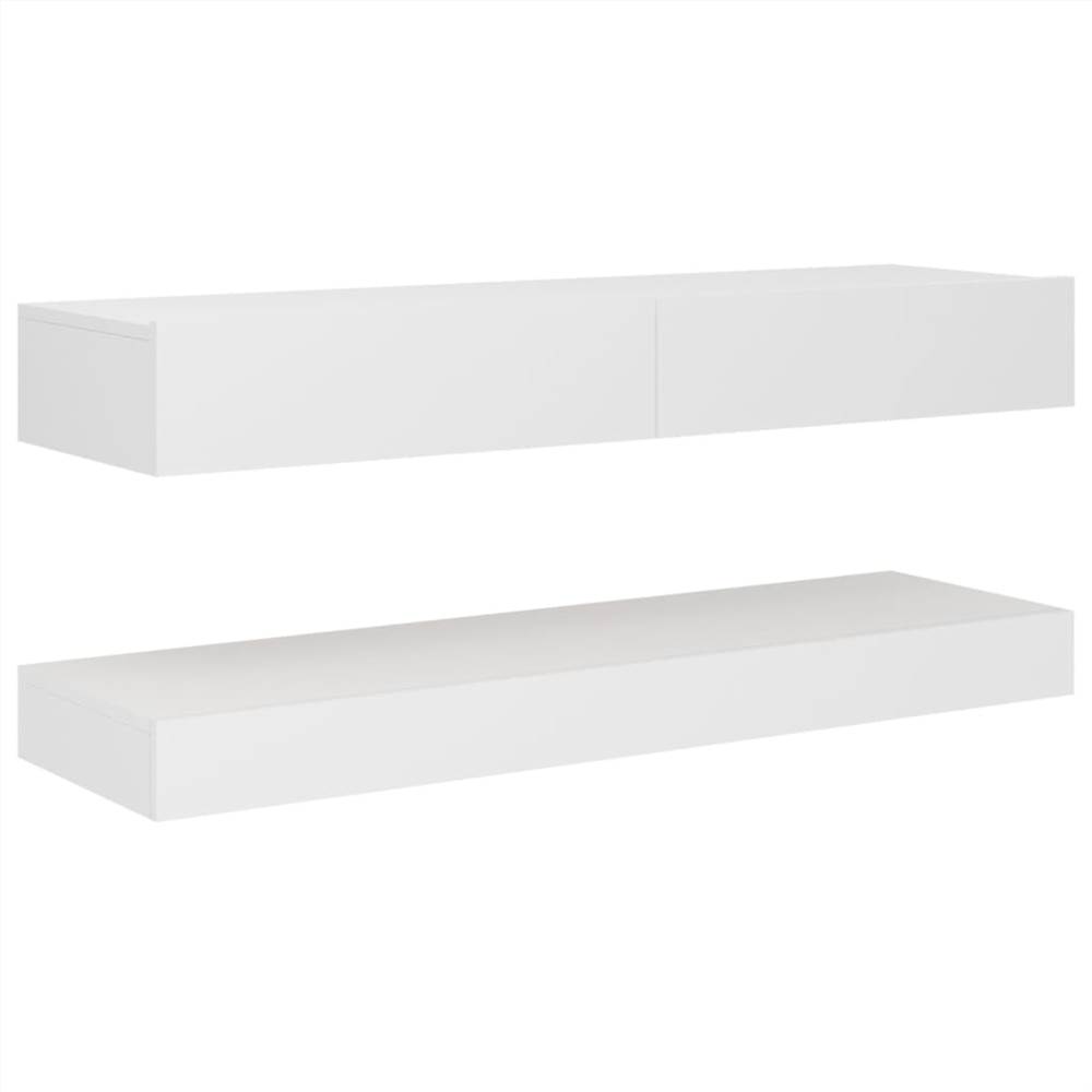 TV Cabinet with LED Lights White 120x35 cm