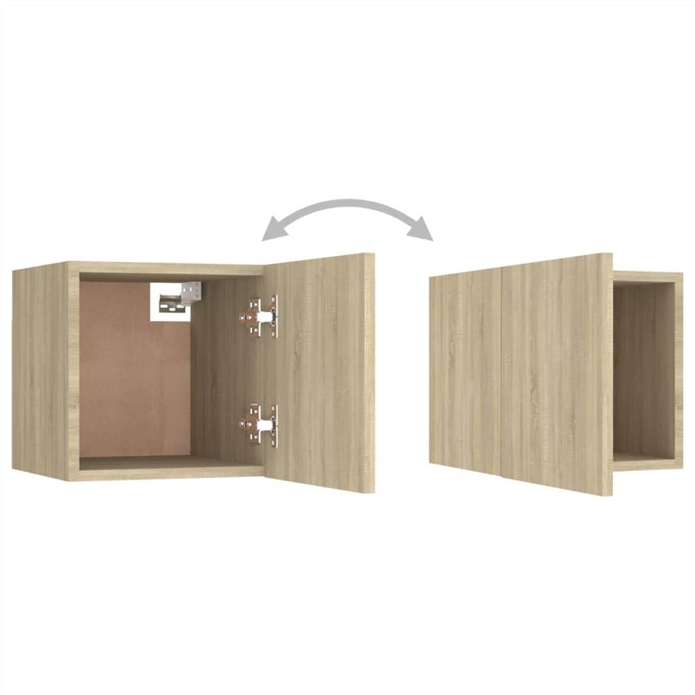 Wall Mounted TV Cabinet Sonoma Oak 30.5x30x30 cm