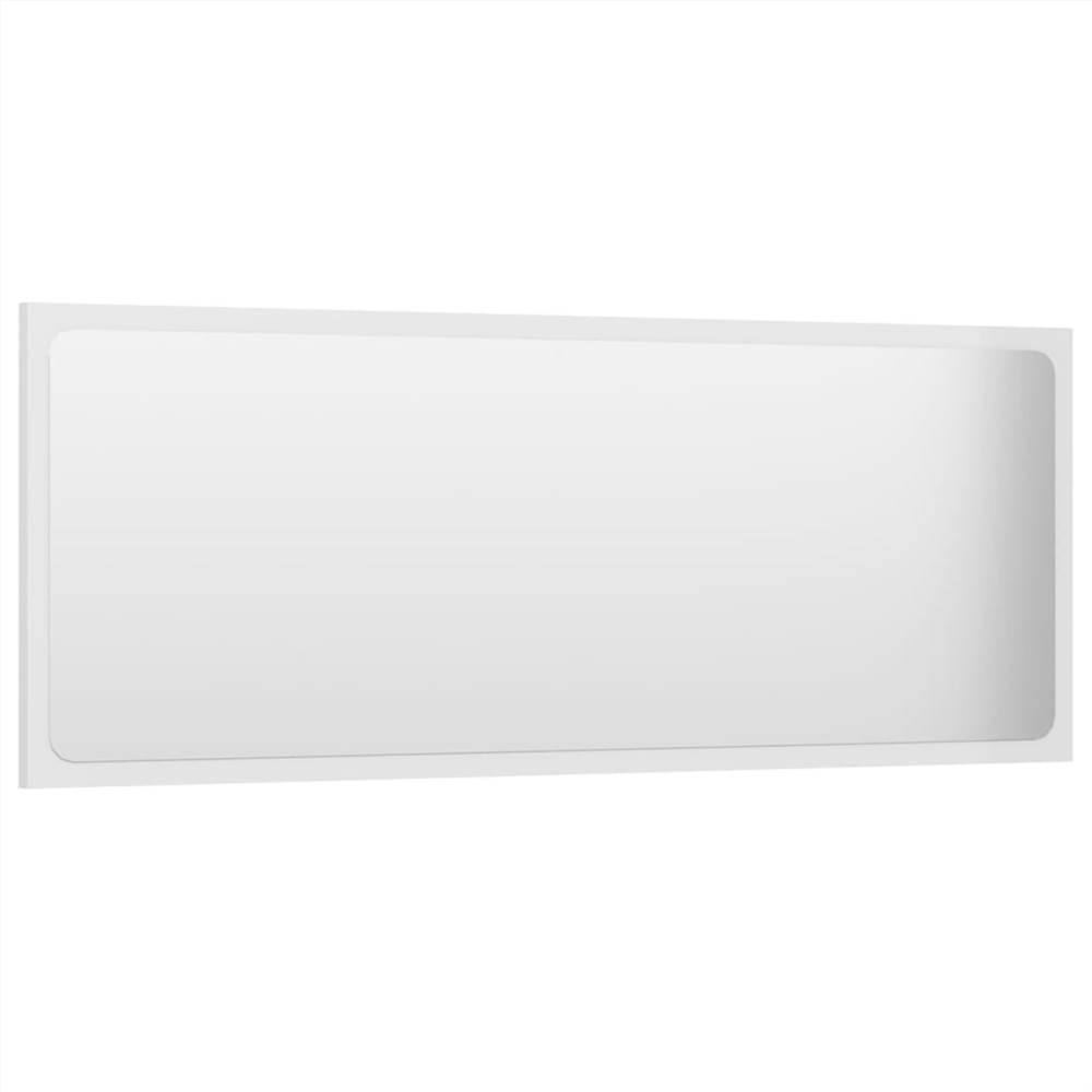 Bathroom Furniture Set High Gloss White Chipboard
