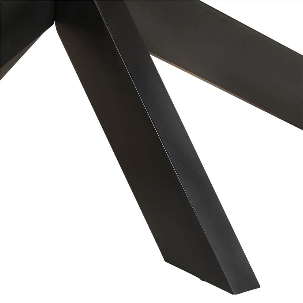 Dining Table Oval 200x100x75 cm Rough Mango Wood