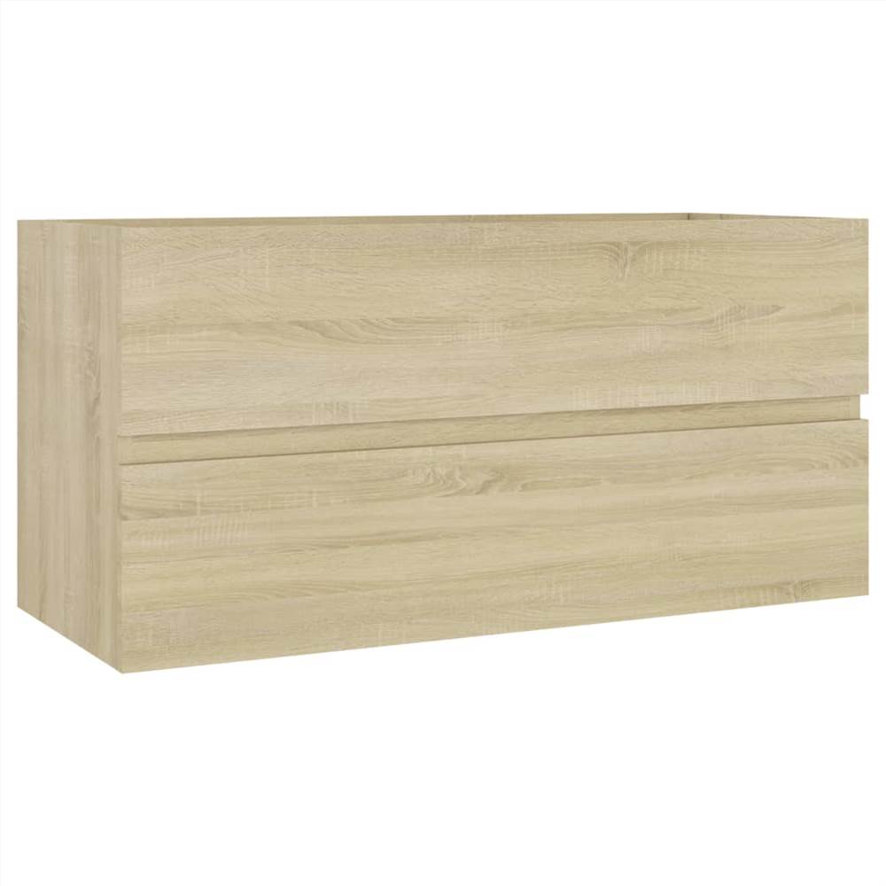 Bathroom Furniture Set Sonoma Oak Chipboard