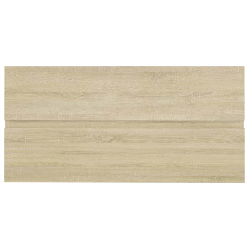 Bathroom Furniture Set Sonoma Oak Chipboard