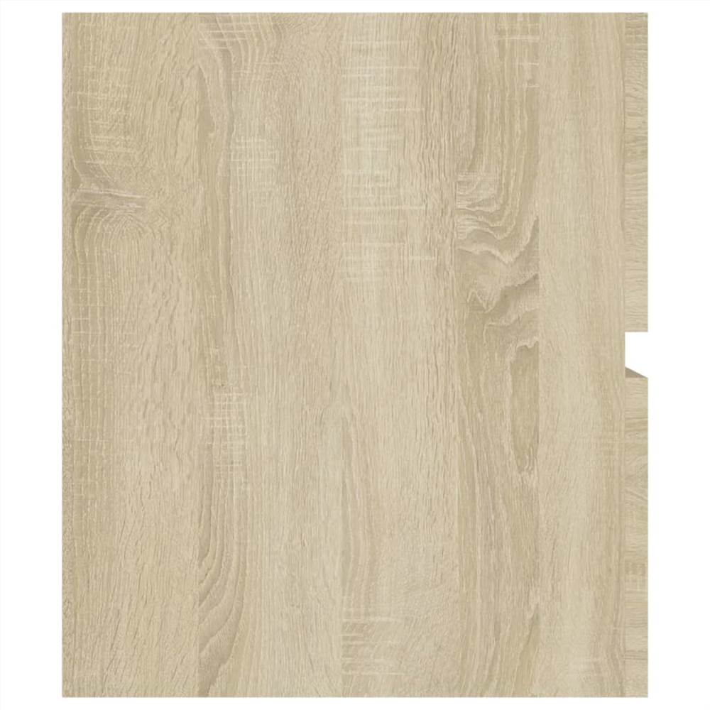 Sink Cabinet with Built-in Basin Sonoma Oak Chipboard
