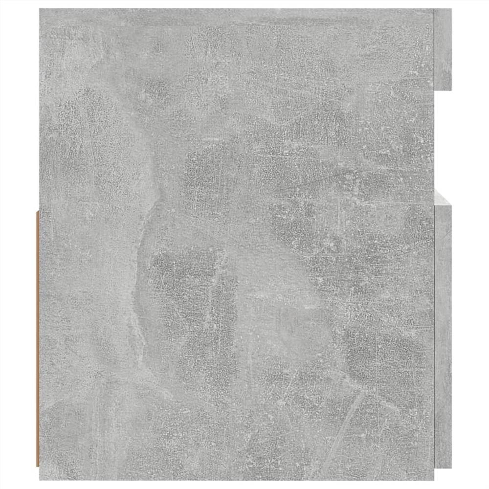 TV Cabinet with LED Lights Concrete Grey 120x35x40 cm