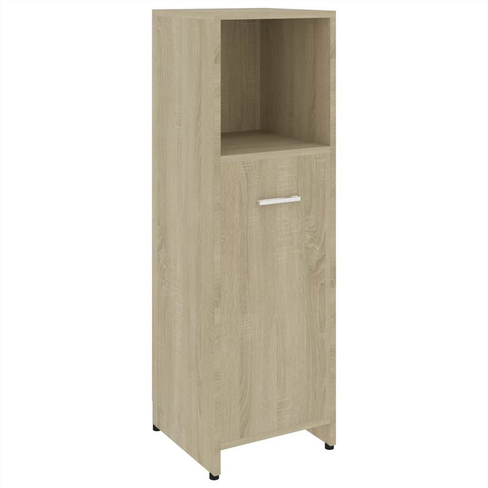 4 Piece Bathroom Furniture Set Sonoma Oak