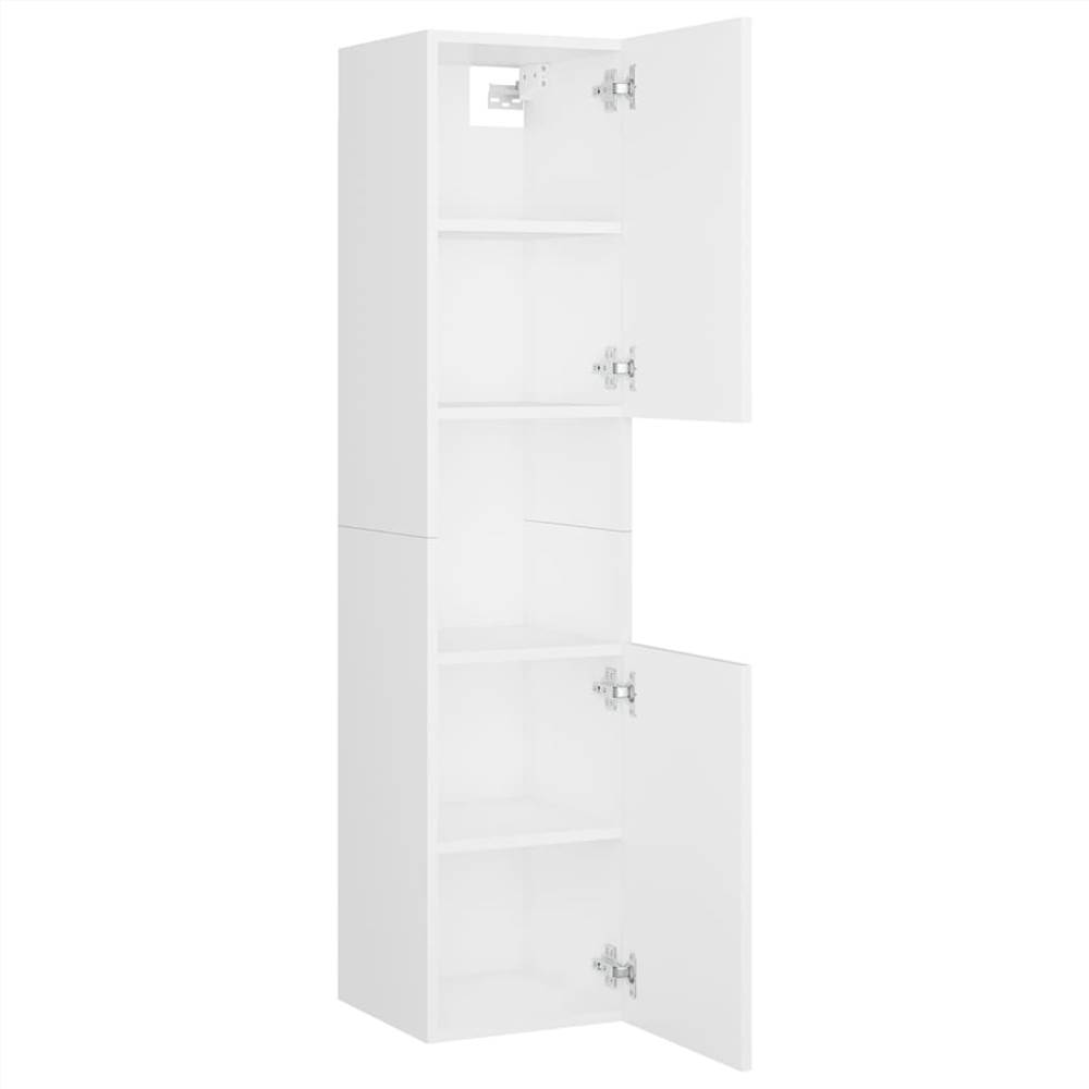 Bathroom Furniture Set White Chipboard