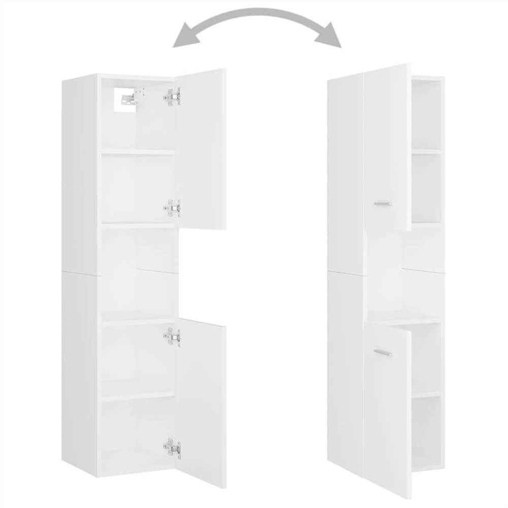 Bathroom Furniture Set White Chipboard