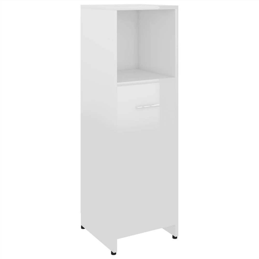 4 Piece Bathroom Furniture Set High Gloss White