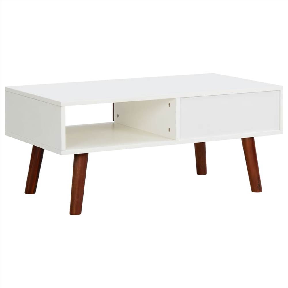 Coffee Table 90x50x40 cm Solid Acacia Wood and MDF