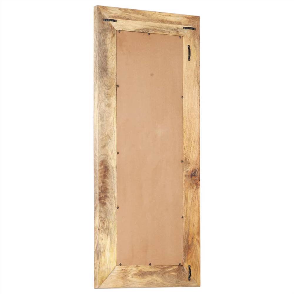 Hand-Carved Mirror 110x50x11 cm Solid Mango Wood