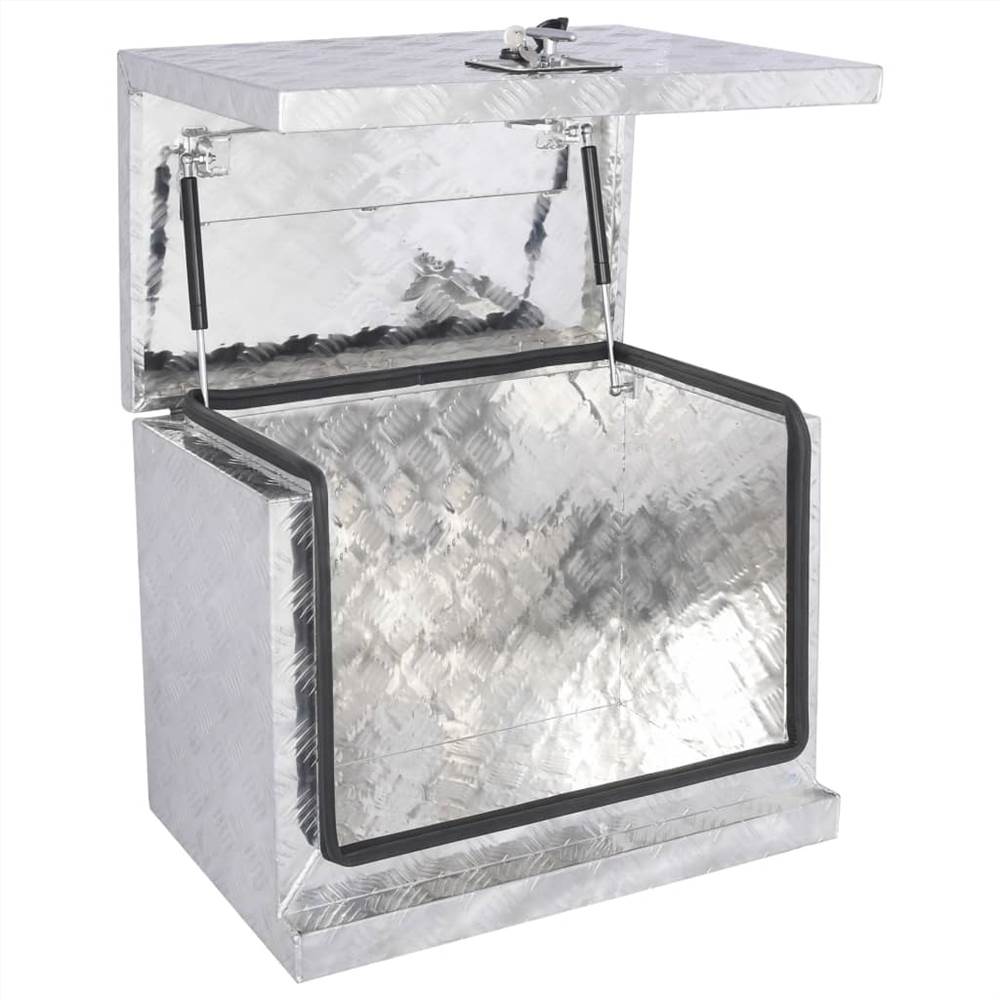 Aluminium Box 62x40x50 cm Silver