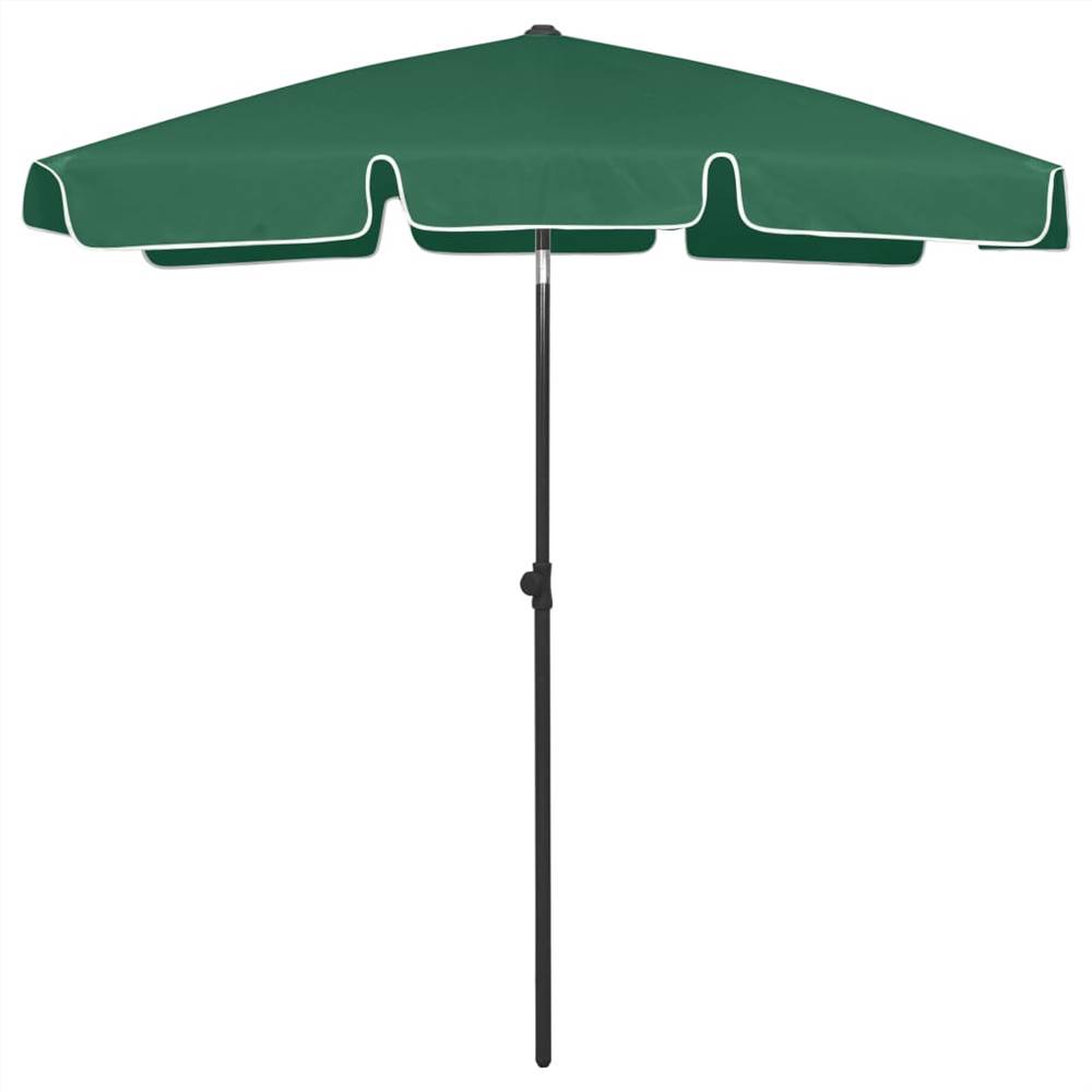 Beach Umbrella Green 180x120 cm