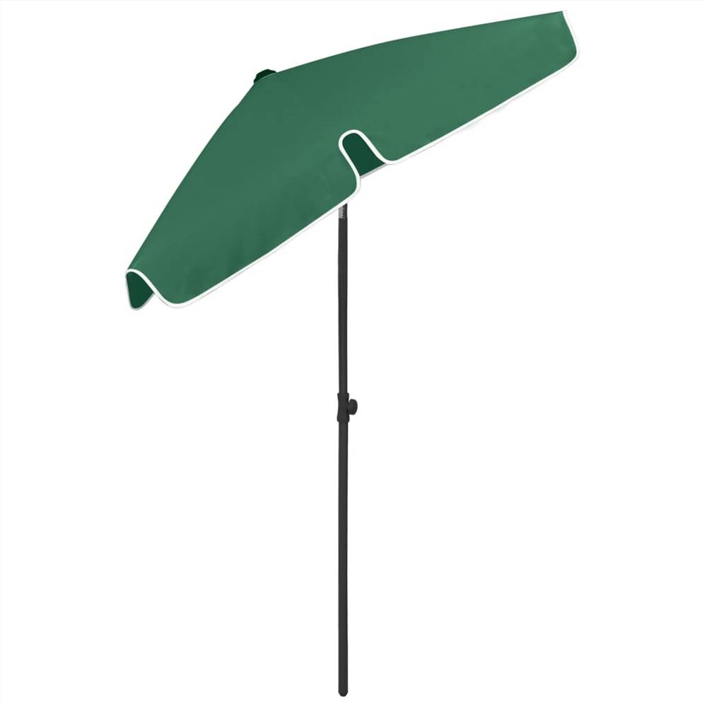 Beach Umbrella Green 180x120 cm
