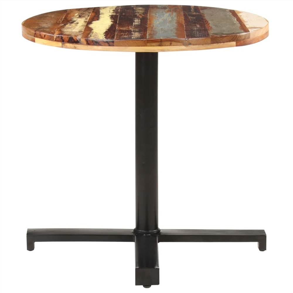Bistro Table Round Ø70x75 cm Solid Reclaimed Wood