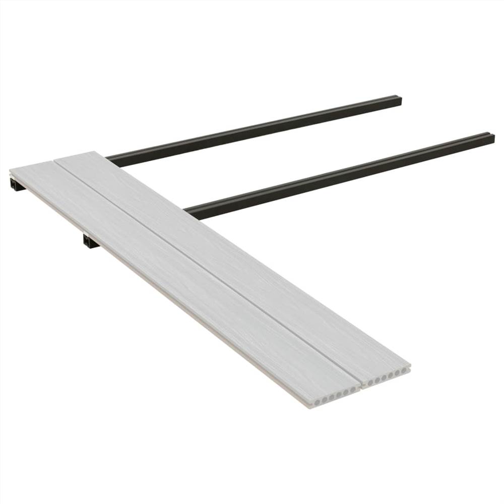 Decking Joist 6 pcs Black 170x8.5x4.5 cm WPC