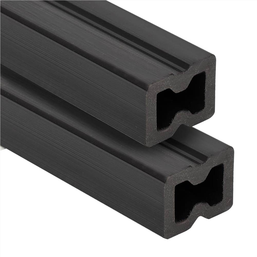 Decking Joist 6 pcs Black 170x8.5x4.5 cm WPC