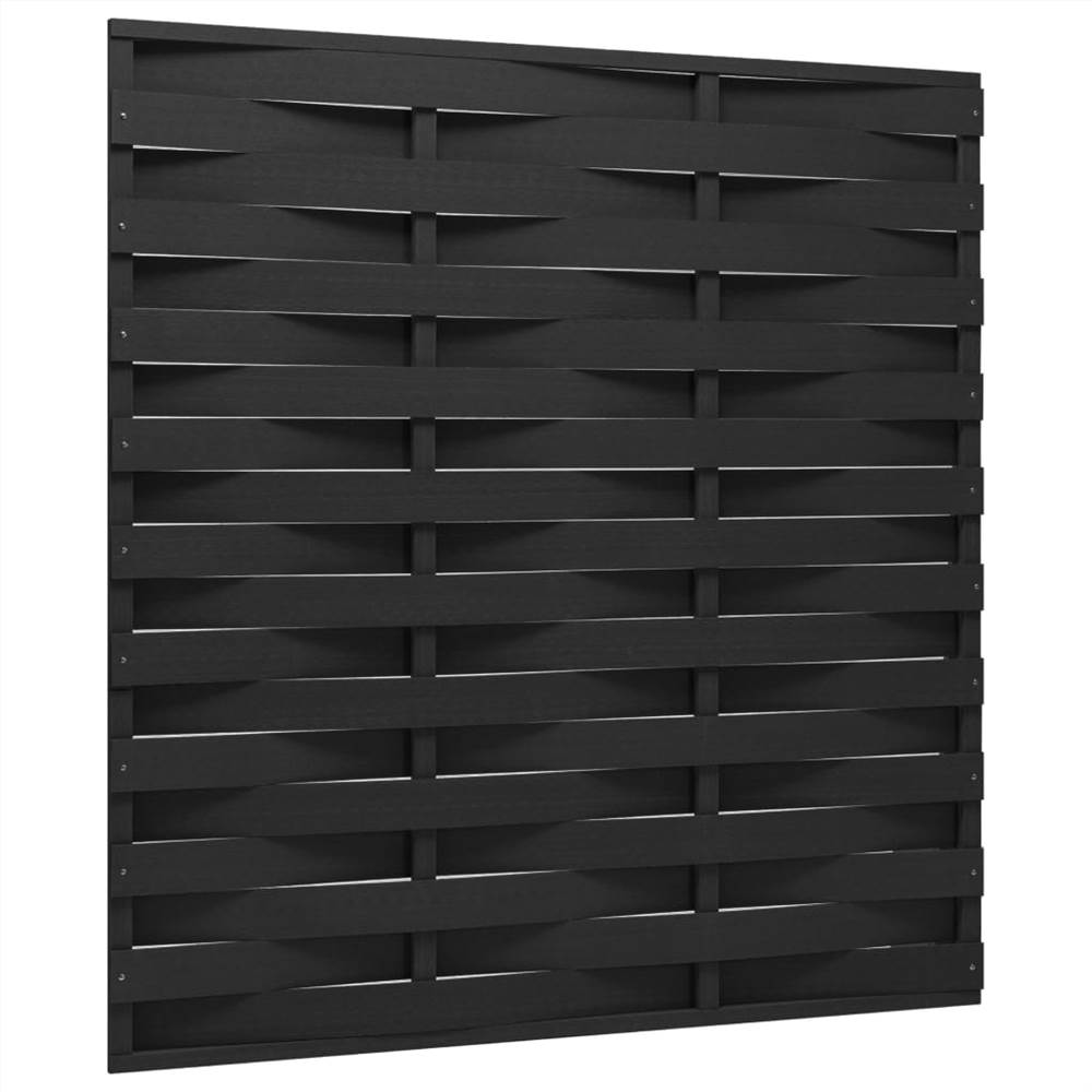 Fence Panel WPC 170x180 cm Black