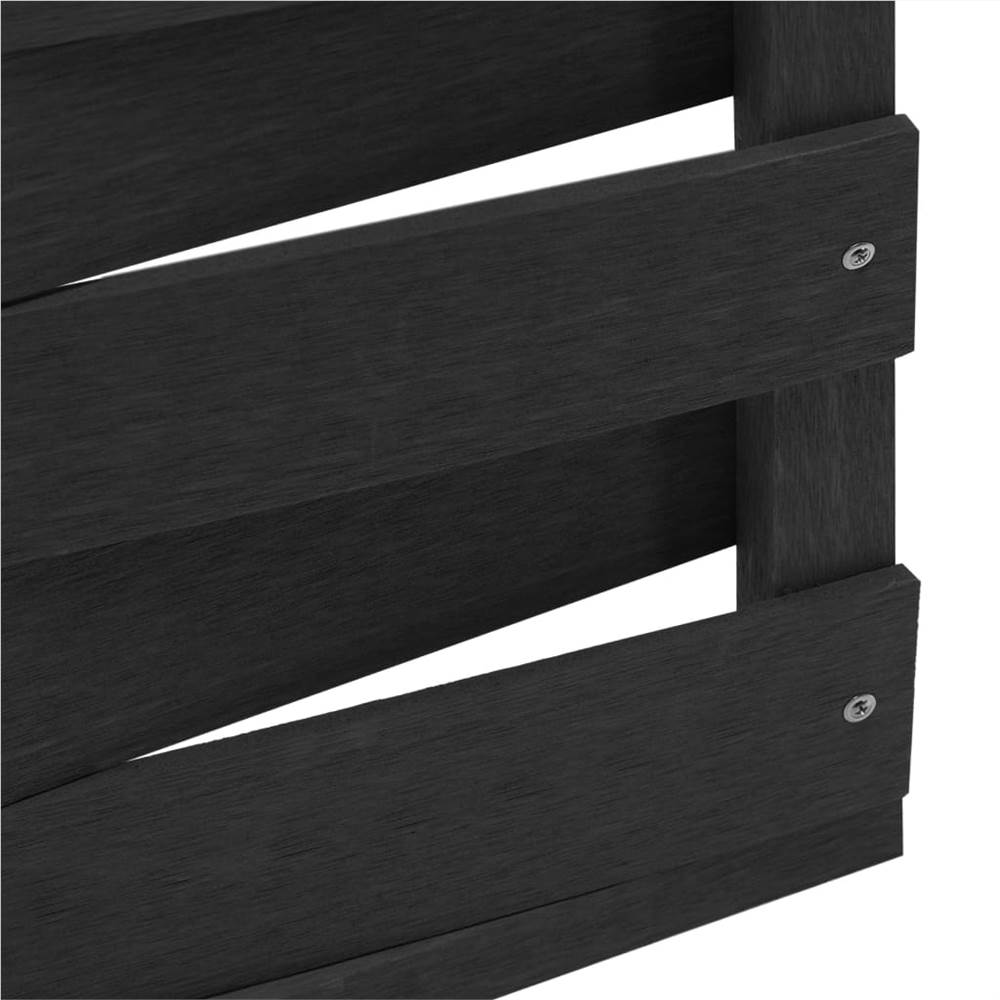 Fence Panel WPC 170x180 cm Black