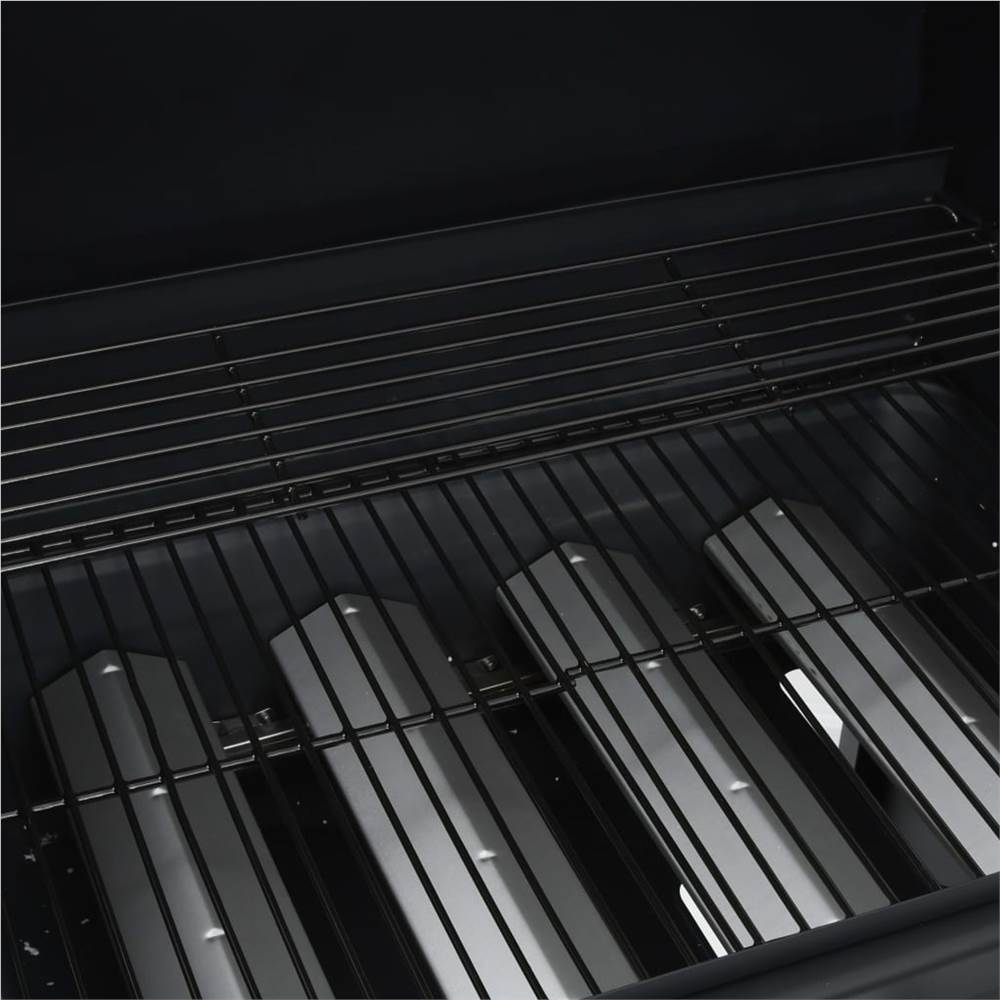Gas Barbecue Grill 4+1 Cooking Zone Black
