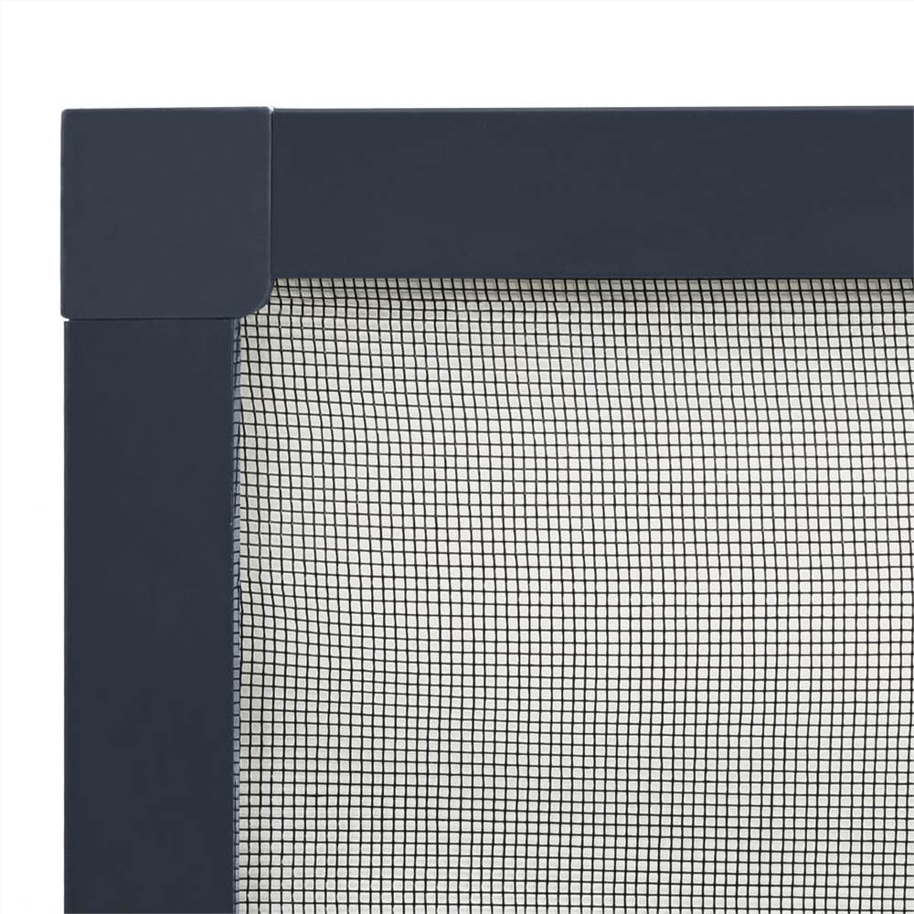Insect Screen for Windows Anthracite 100x120 cm