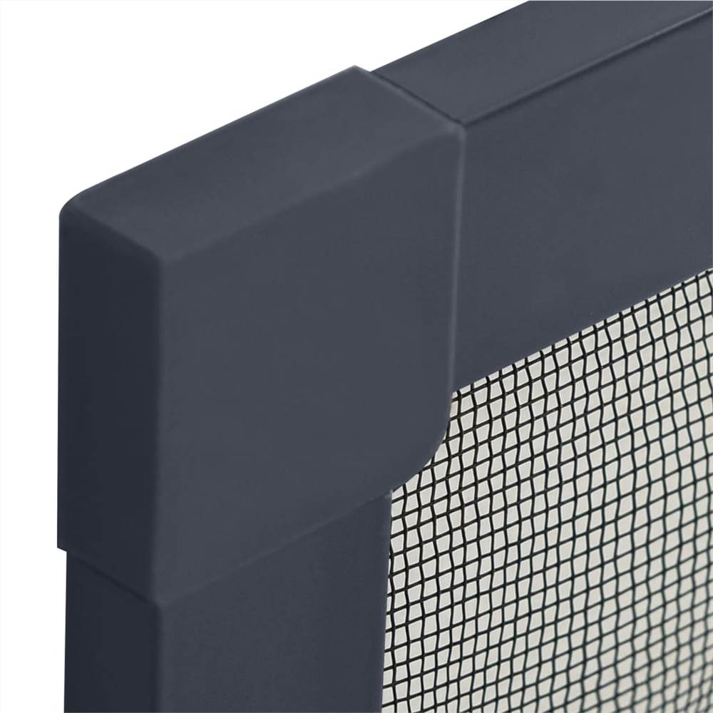 Insect Screen for Windows Anthracite 100x120 cm