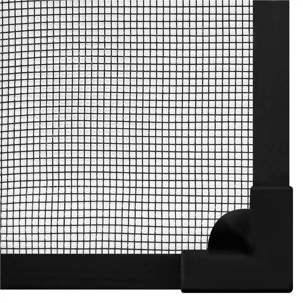 Magnetic Insect Screen for Windows Anthracite 100x120 cm Fibreglass