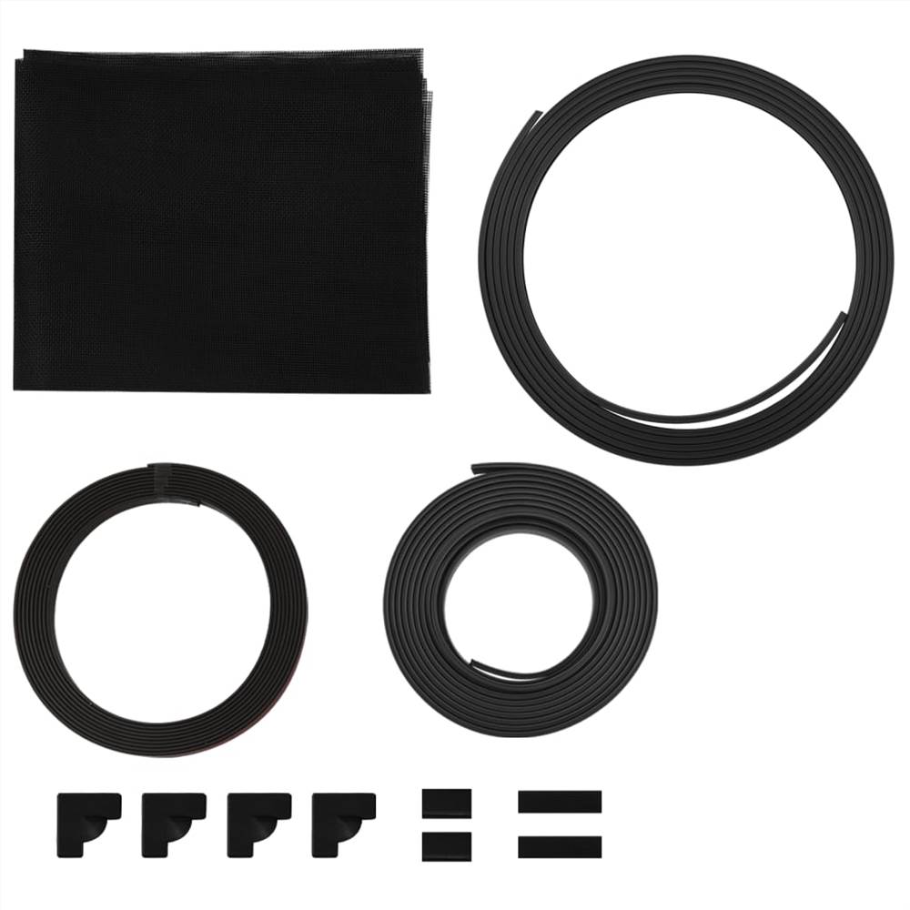 Magnetic Insect Screen for Windows Anthracite 80x120 cm Fibreglass